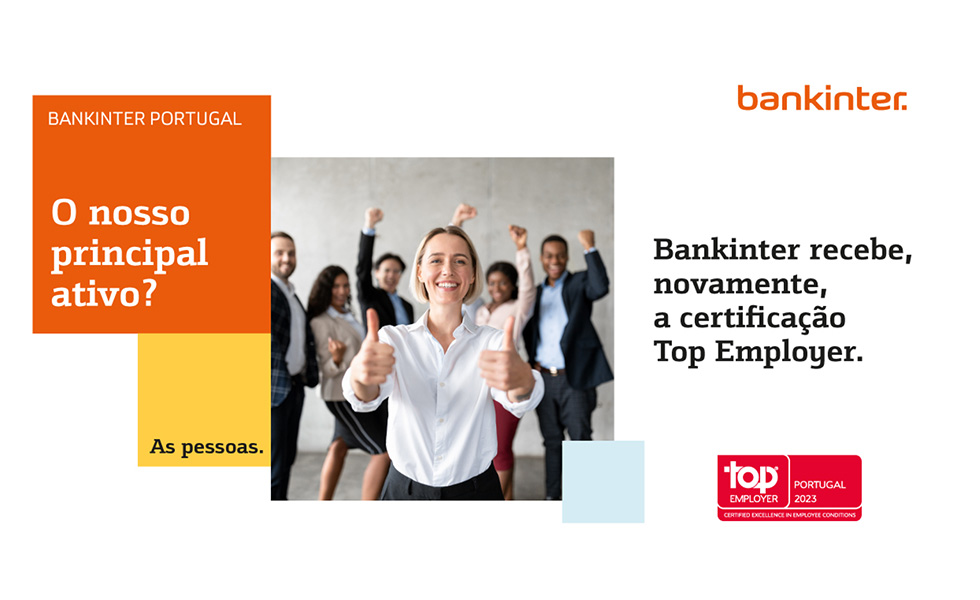 Bankinter é reconhecido como Top Employer pelo terceiro ano consecutivo