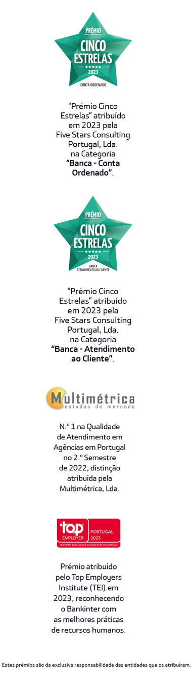 Prémios Bankinter Prémios Bankinter